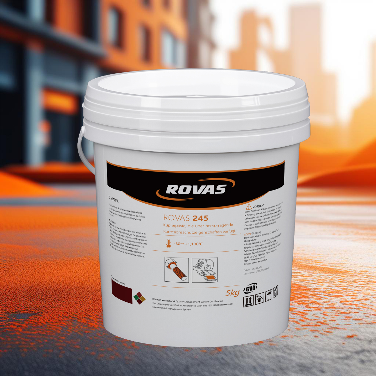 ROVAS 245 铜膏, 具有高效防腐性能