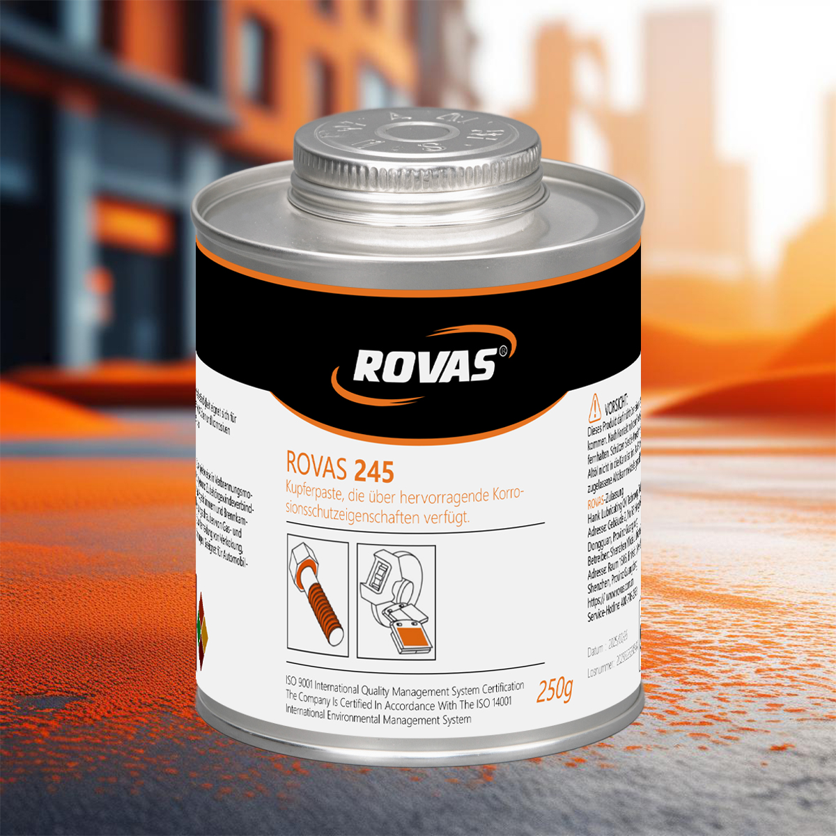 ROVAS 245 медная паста с высокой коррозионной стойкостью